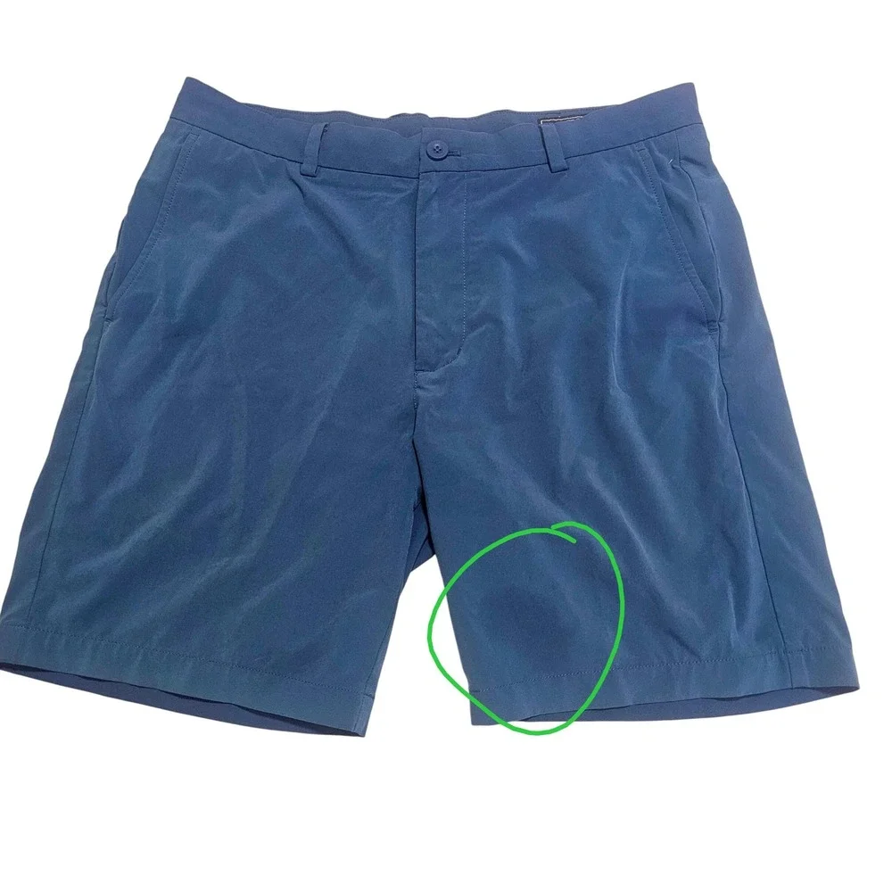 Vineyard Vines Performance Breaker Shorts Mens 34 Blue Golf Tech Chino 9 Inch